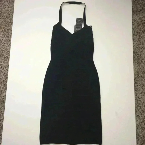 NWT Herve Leger Black Dress - Picture 1 of 8